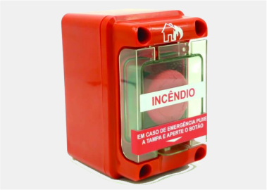 Botoeira de Alarme com Acrílico Protetor